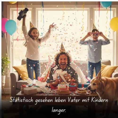 Statistisch gesehen leben Väter mit Kindern länger