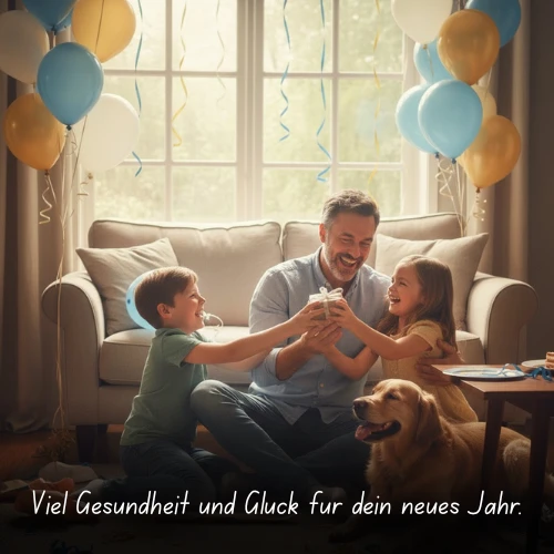 Viel Gesundheit und Glück für dein neues Jahr