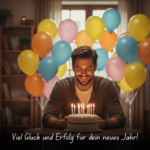 Viel Glück und Erfolg für dein neues Jahr!