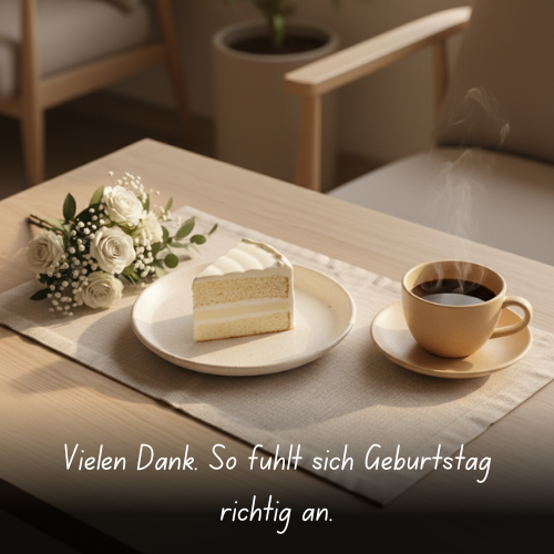 Vielen Dank. So fühlt sich Geburtstag richtig an