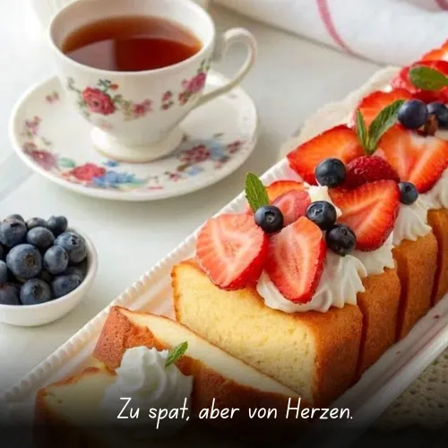 Too late, but from the heart