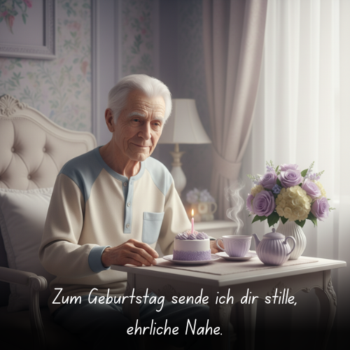 Zum Geburtstag sende ich dir stille, ehrliche Nähe