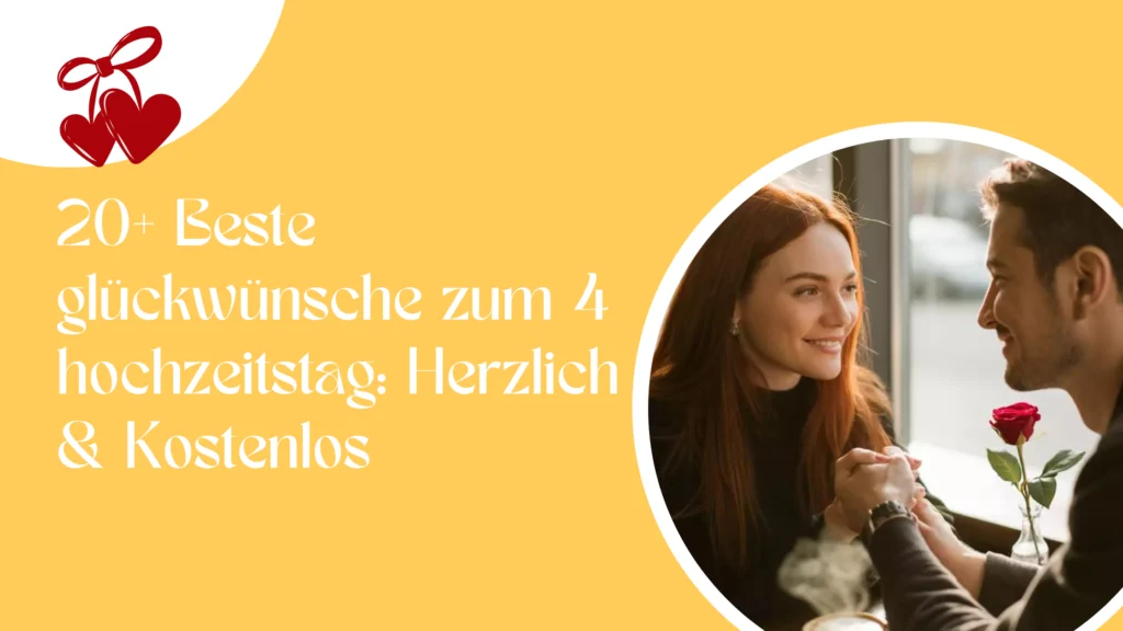 20+ Beste glückwünsche zum 4 hochzeitstag: Herzlich & Kostenlos