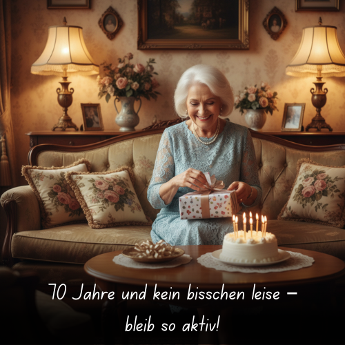 70 Jahre und kein bisschen leise – bleib so aktiv!