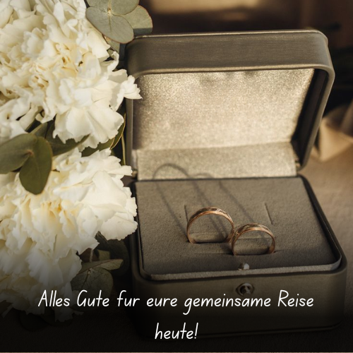 Alles Gute für eure gemeinsame Reise heute!
