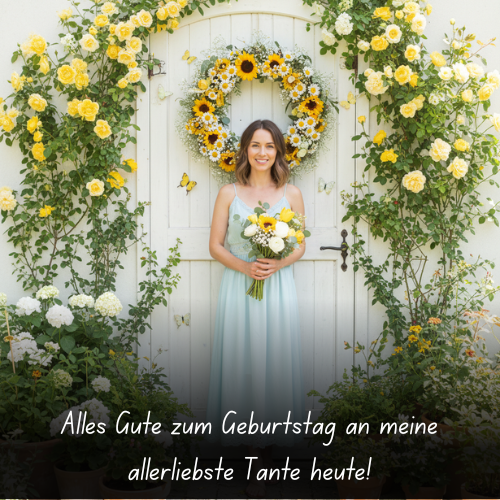 Alles Gute zum Geburtstag an meine allerliebste Tante heute!
