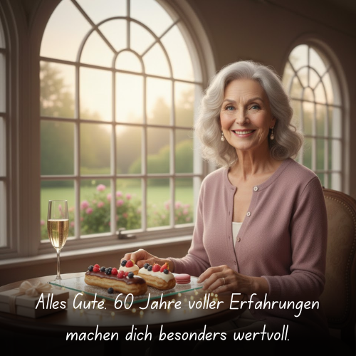 Alles Gute. 60 Jahre voller Erfahrungen machen dich besonders wertvoll