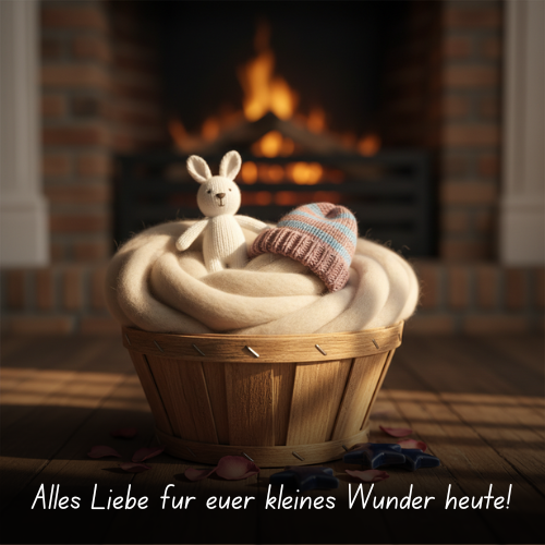Alles Liebe für euer kleines Wunder heute!