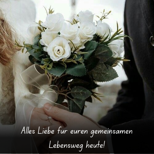 Alles Liebe für euren gemeinsamen Lebensweg heute!