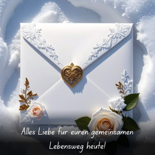 Alles Liebe für euren gemeinsamen Lebensweg heute!