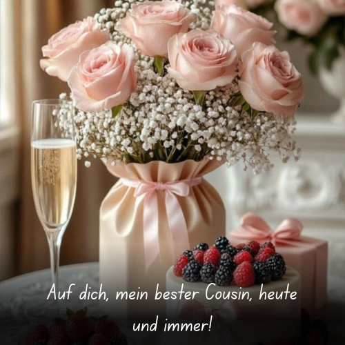 Auf dich, mein bester Cousin, heute und immer!