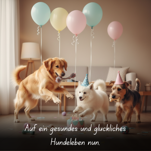 Auf ein gesundes und glückliches Hundeleben nun