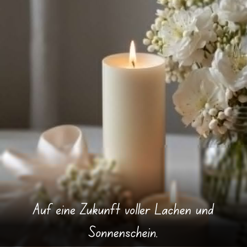 Auf eine Zukunft voller Lachen und Sonnenschein