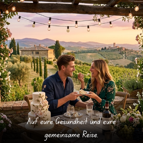 Auf eure Gesundheit und eure gemeinsame Reise