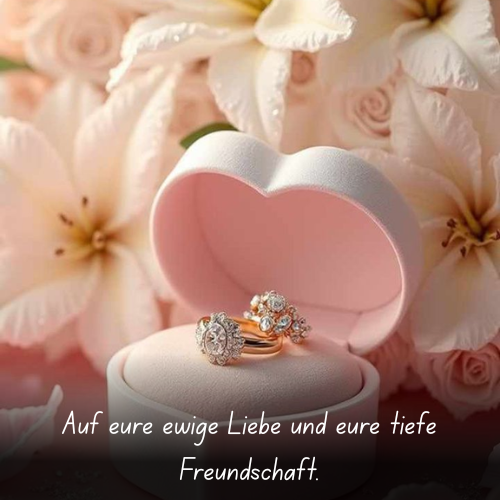 Auf eure ewige Liebe und eure tiefe Freundschaft