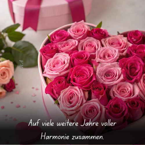 Auf viele weitere Jahre voller Harmonie zusammen