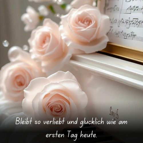 Bleibt so verliebt und glücklich wie am ersten Tag heute