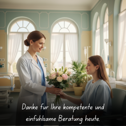 Danke für Ihre kompetente und einfühlsame Beratung heute