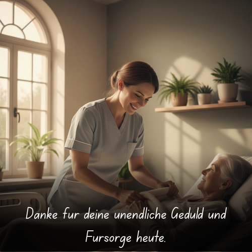 Danke für deine unendliche Geduld und Fürsorge heute