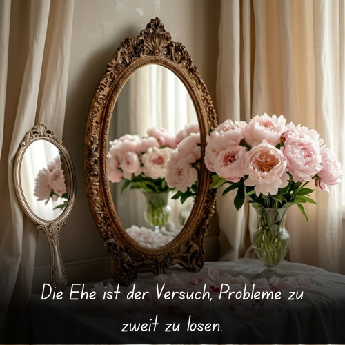 Die Ehe ist der Versuch, Probleme zu zweit zu lösen