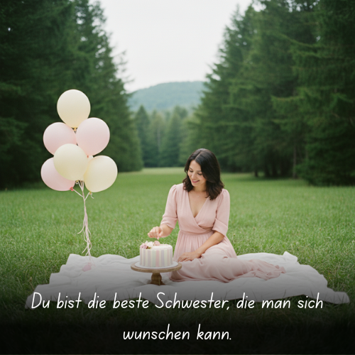 Du bist die beste Schwester, die man sich wünschen kann