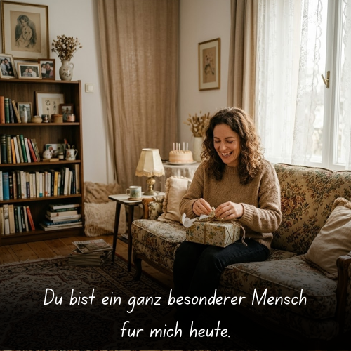 Du bist ein ganz besonderer Mensch für mich heute