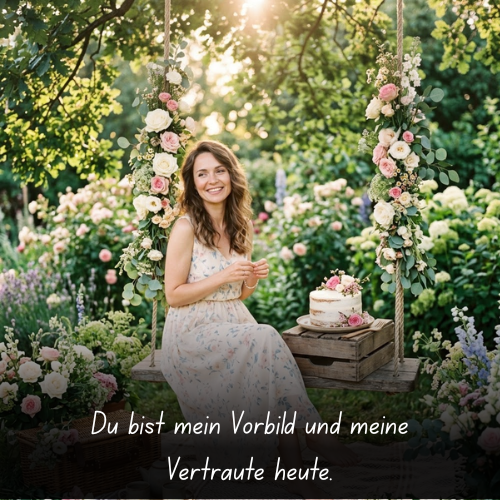 Du bist mein Vorbild und meine Vertraute heute