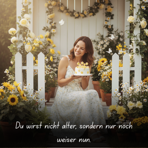 Du wirst nicht älter, sondern nur noch weiser nun