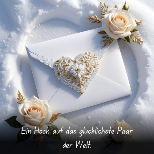 Ein Hoch auf das glücklichste Paar der Welt