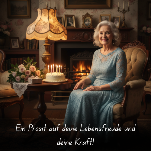 Ein Prosit auf deine Lebensfreude und deine Kraft!