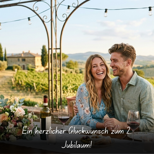 Ein herzlicher Glückwunsch zum 2. Jubiläum!