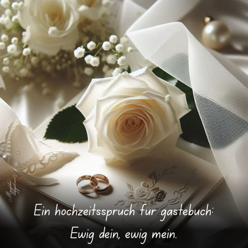 Ein hochzeitsspruch für gästebuch_ Ewig dein, ewig mein