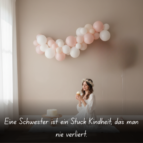 Eine Schwester ist ein Stück Kindheit, das man nie verliert