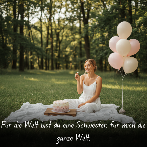 Für die Welt bist du eine Schwester, für mich die ganze Welt