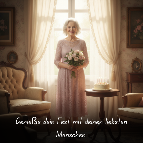 Genieße dein Fest mit deinen liebsten Menschen