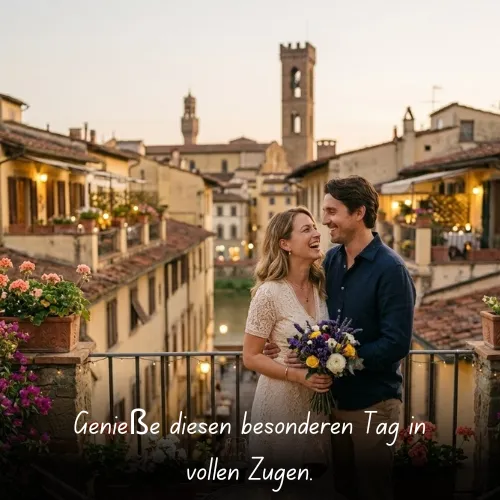 Genieße diesen besonderen Tag in vollen Zügen