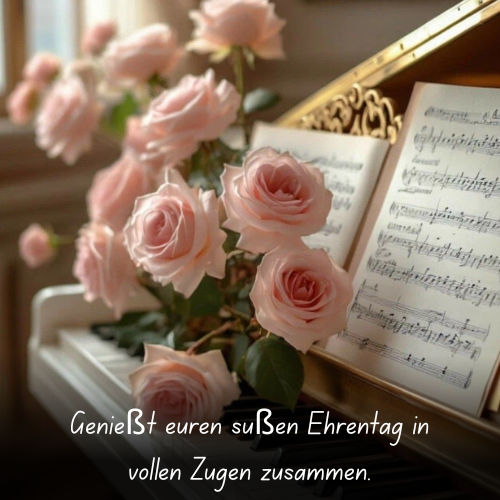 Genießt euren süßen Ehrentag in vollen Zügen zusammen