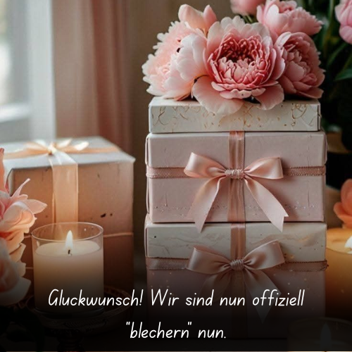 Glückwunsch! Wir sind nun offiziell _blechern_ nun