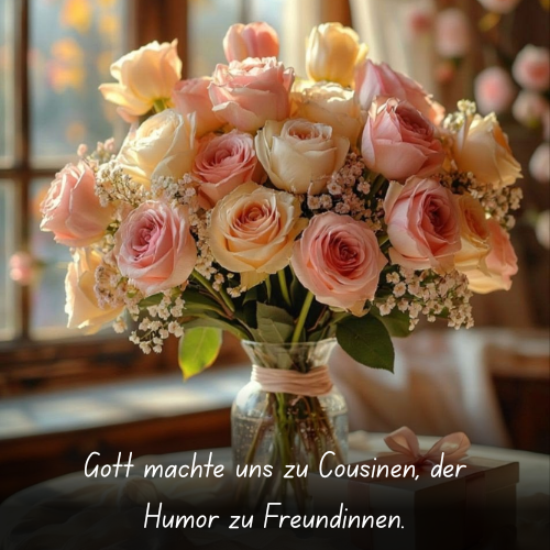 Gott machte uns zu Cousinen, der Humor zu Freundinnen