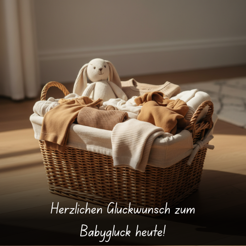 Herzlichen Glückwunsch zum Babyglück heute!