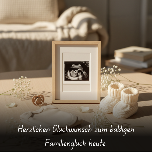 Herzlichen Glückwunsch zum baldigen Familienglück heute