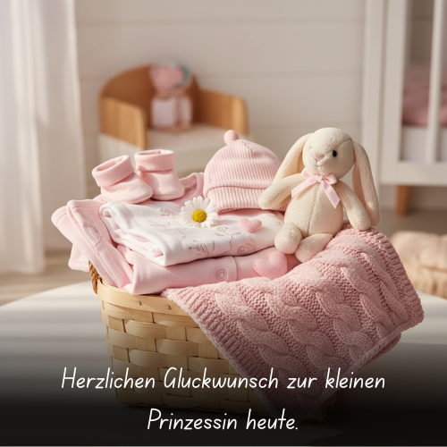 Herzlichen Glückwunsch zur kleinen Prinzessin heute