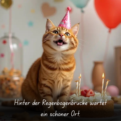 Hinter der Regenbogenbrücke wartet ein schöner Ort