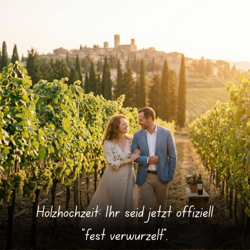 Holzhochzeit_ Ihr seid jetzt offiziell _fest verwurzelt