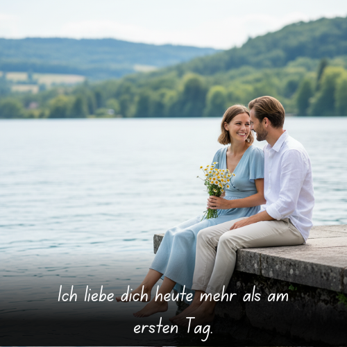 Ich liebe dich heute mehr als am ersten Tag