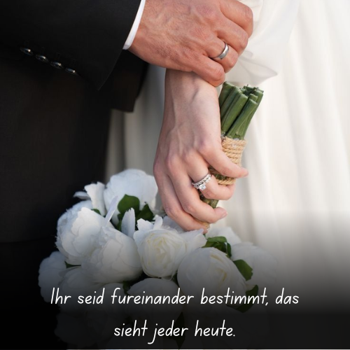 Ihr seid füreinander bestimmt, das sieht jeder heute