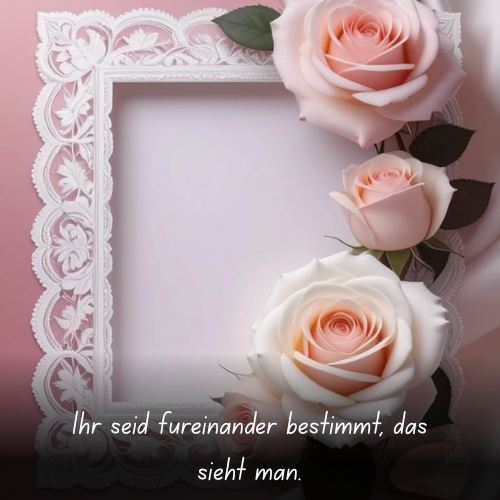 Ihr seid füreinander bestimmt, das sieht man