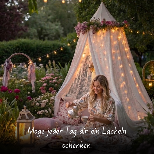 Möge jeder Tag dir ein Lächeln schenken