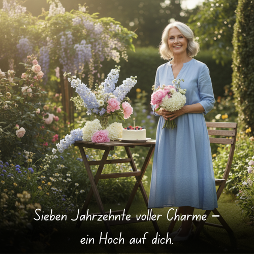 Sieben Jahrzehnte voller Charme – ein Hoch auf dich