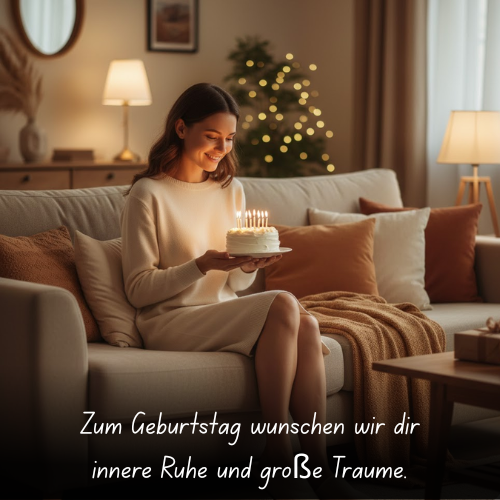 Zum Geburtstag wünschen wir dir innere Ruhe und große Träume